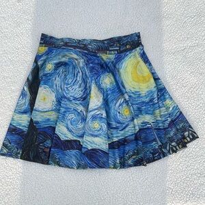 Vincent Van Gogh Starry Night Skirt Women's Mini Skater
